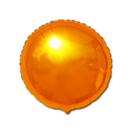 Rund folie ballon Orange 18" (u/helium)